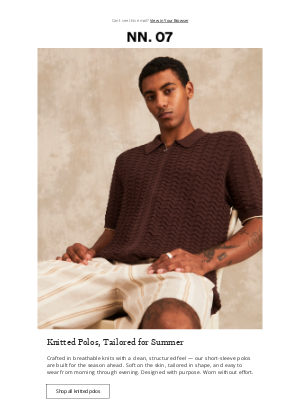 NN07 - Knitted Polos, Tailored for Summer