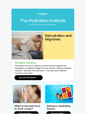 Hydrant - Could dehydration be triggering your migraines?