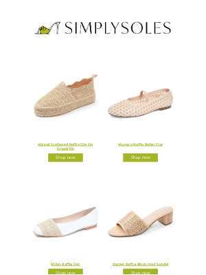 Simply Soles - We're raffia obsessed