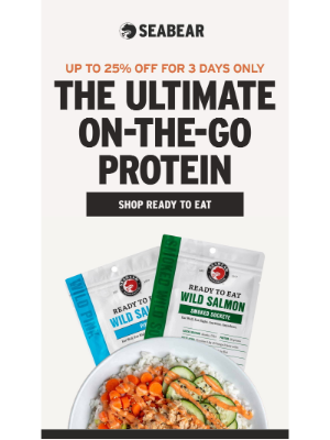 SeaBear Wild Salmon - Protein that hits different—now up to 25% off 🐠