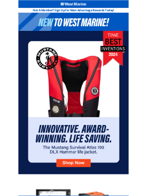 West Marine - 🏆 Award-Winning Outerwear: The Mustang Survival Atlas Jacket is Here
