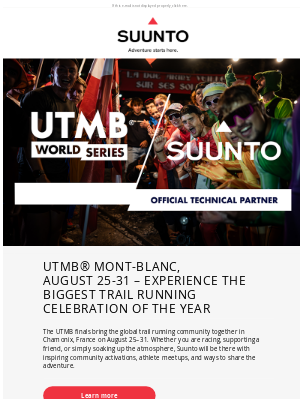 suunto - Experience the biggest trail running celebration of the year!