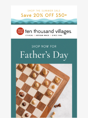 Ten Thousand Villages - Unique Gift Ideas for Dad  👔