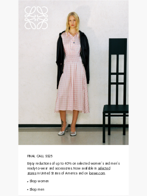 Loewe - Now live: SS25 sale