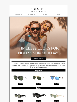 Solstice Sunglasses - Summer's Must-Have Designer Brands Are Here