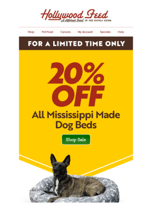 20% Off Mississippi Made Beds!