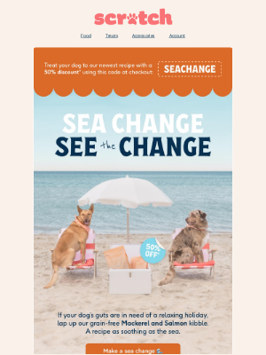 Scratch Pet Food (Australia) - Does your dog need a sea change? 🌊