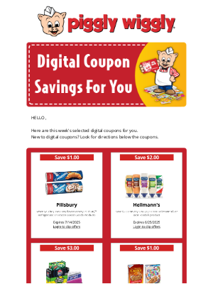 Piggly Wiggly - Your Digital Coupon Savings