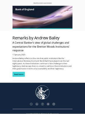 Bank of England - Remarks by Andrew Bailey