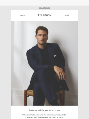 T.M.Lewin (United Kingdom) - Your September Style Refresh