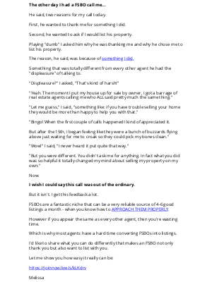 Smart Agents - Why do FSBO's hate us?
