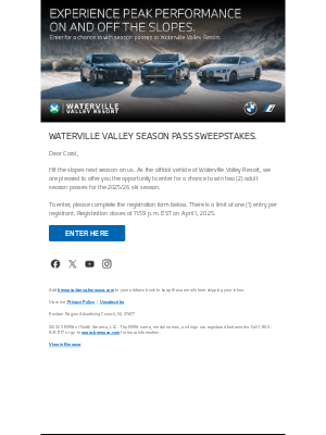BMW USA - Elevate Your Skiing Experience with a Season Pass on BMW.