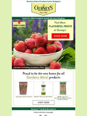 Gurney’s Seed and Nursery Co. - Fruit tastes best when it's homegrown.