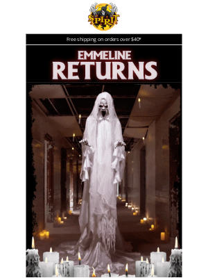 Spirit Halloween - 👻 Emmeline is BACK to haunt you
