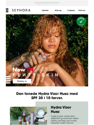 Sephora (Denmark) - HELEN, din Hydra Vizor er nu tilgængelig i en tonet version 🧡