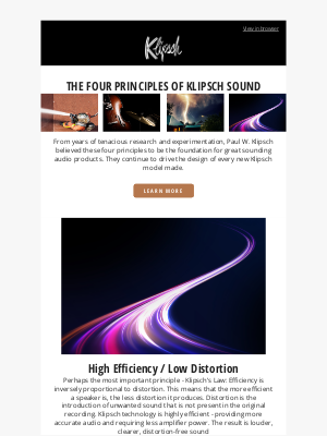 Klipsch - The Four Principles of Klipsch Sounds