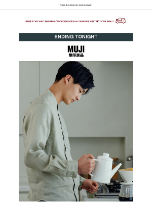 MUJI - Flash Sale Ending Tonight!