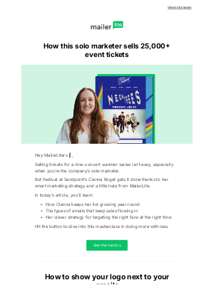 MailerLite - 🎯 Smart email tips from a solo marketer
