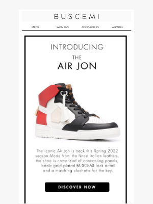 BUSCEMI - The new Air Jon is ready to take over your style game