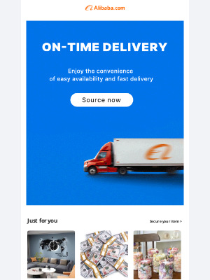 Alibaba - Hi linda, secure your delivery date today!