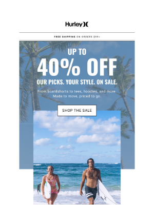 Hurley - Up to 40% Off Your Favorites 🔥