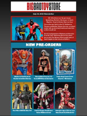 BigBadToyStore - BBTS News: DC Multiverse, MOTU, Funko Pop! Wolverine, Heavy Metal Taarna BBTS Shared Exclusive, , Demon Slayer BUZZmod., Anime Heroes, Dragon Ball Z S.H.Figuarts & More!