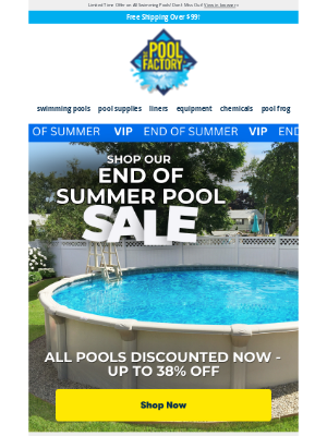 The Pool Factory - 🚨Summer’s Almost Over – Get Your Pool at Unbeatable Prices!