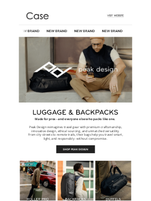 Case Luggage - Introducing Peak Design - Award Winning Travel Luggage