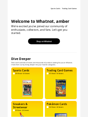 Whatnot - Welcome to Whatnot, amber