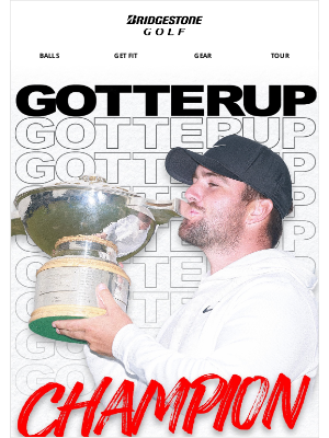 Bridgestone Golf - GOTTERUP’S BRAVEHEART PERFORMANCE SEALS SCOTTISH OPEN WIN