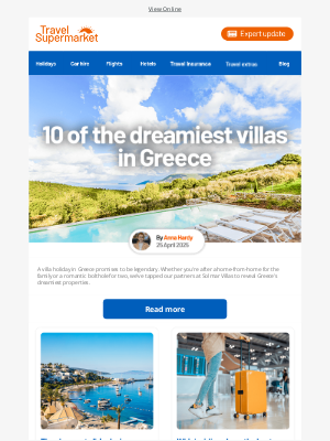 Travel Supermarket (United Kingdom) - Greece's dreamiest villas this summer 😍