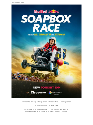 Discovery Channel - New Red Bull Soapbox Race Tonight 10p on Discovery!