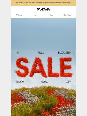PANGAIA - 40% off. Naturally.