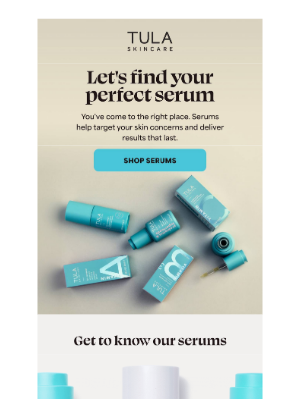 TULA - Which serum is right for your skin?