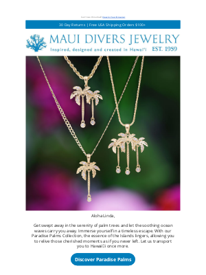 Maui Divers Jewelry - 💎 Sparkle in the Sun with Paradise Palms💎