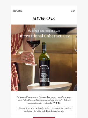 Silver Oak Cellars - Exclusive: 20% Off 2020 Napa Valley Cabernet