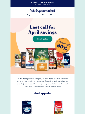 Pet-Supermarket (United Kingdom) - Don't miss out on these deals!