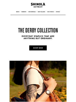 Shinola - The Derby Collection.