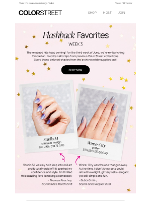 Color Street - NEW Flashback Favorite nail strips are here! ✨