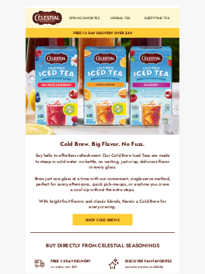 Celestial Seasonings - ❄️🍋Iced tea just got easier