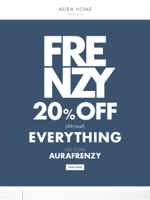 Aurahome - 🌪 AURA FRENZY 20% off (Almost) EVERYTHING Shop Now! 🌪