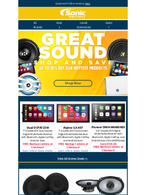 Sonic Electronix - Treat Yourself: Shop & Save on Hot Audio Gear at Sonic Electronix!