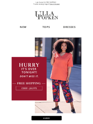 Ulla Popken USA - IT'S OVER TONIGHT!