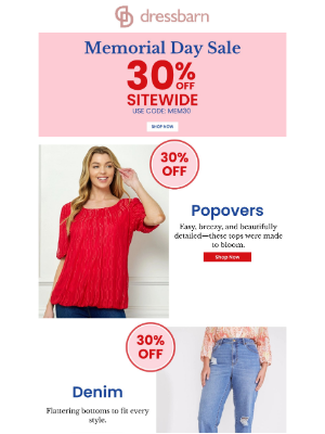 dressbarn - Don’t Miss It: 30% Off Sitewide