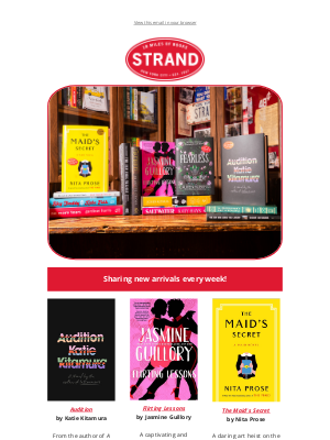 strandbookstore - Just Arrived at Strand: New Katie Kitamura, Signed copies & More