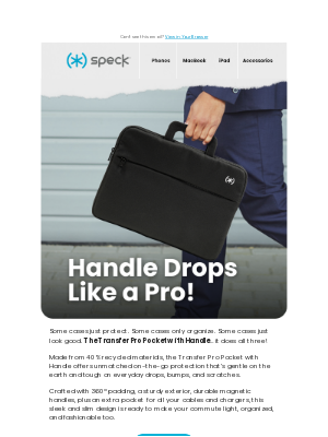 Speck Products - Transfer Pro-Pocket with Handle has Arrived 🙌