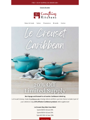 Everything Kitchens - 👋Which Le Creuset Color Is Retiring Forever? Find Out + 20% Off