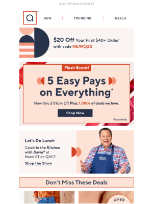 QVC - 4 Hours Only! 5 Easy Pays