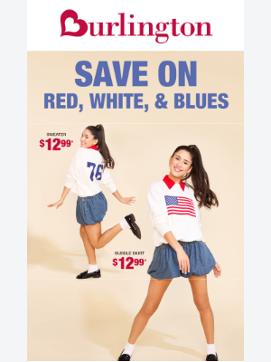 Burlington - UNDER $15: Red, white, and NEW deals