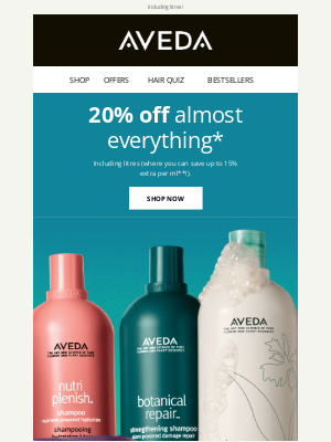 Aveda (United Kingdom) - Crack open 20% off